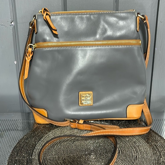Dooney & Bourke Handbags - Dooney & Burke Slate Grey Crossbody Bag